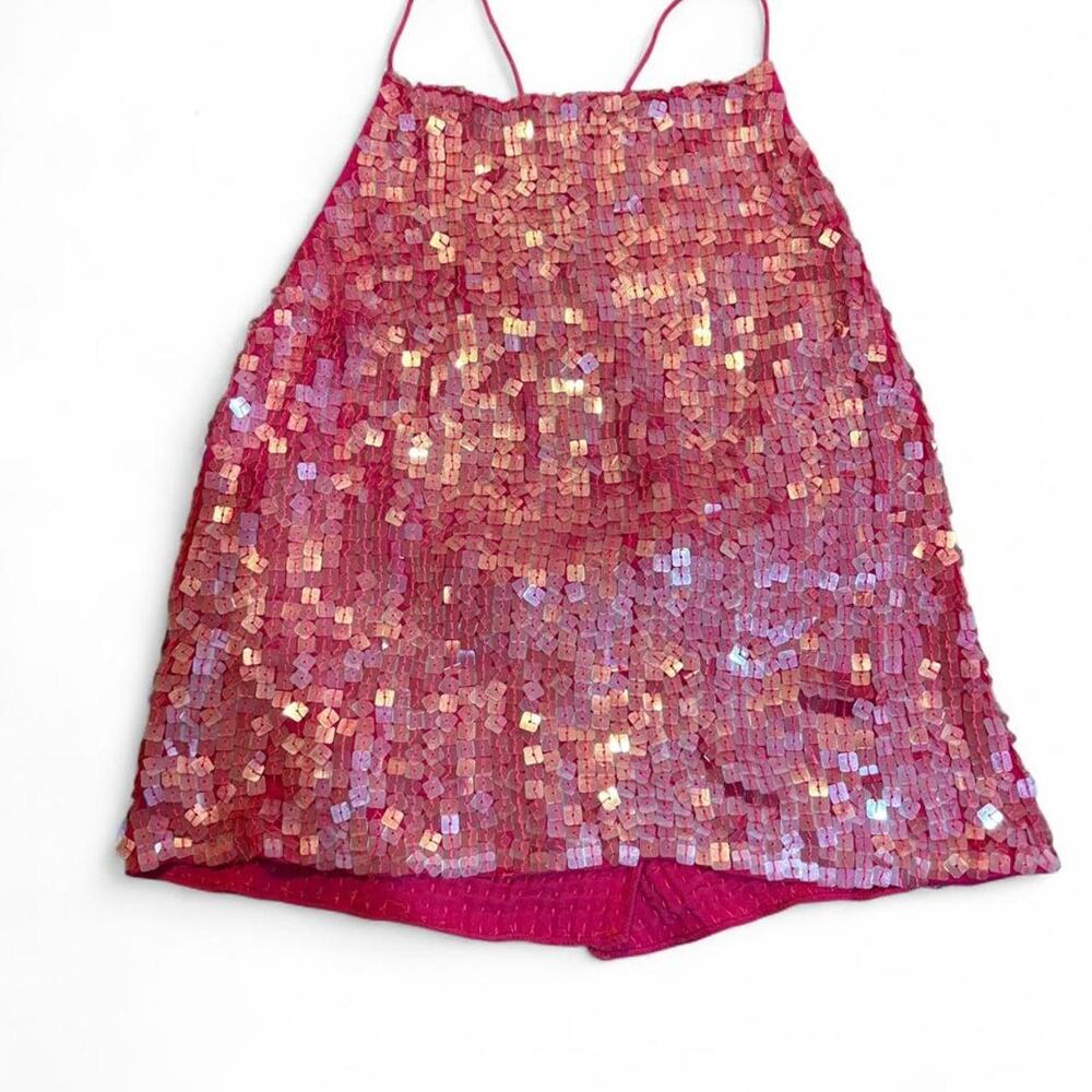 Vintage y2k dkny pink sequin